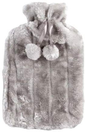 Hot Water Bottle Cover - Hot Water Bag Cover for Cosy Nights | F-Luffy Hot Water Bottle Cover for Neck, Shoulder, Period P-ain Relief | Luxury Cosy Faux F-ur Cover,G-ifts for Women,Seniors & Children