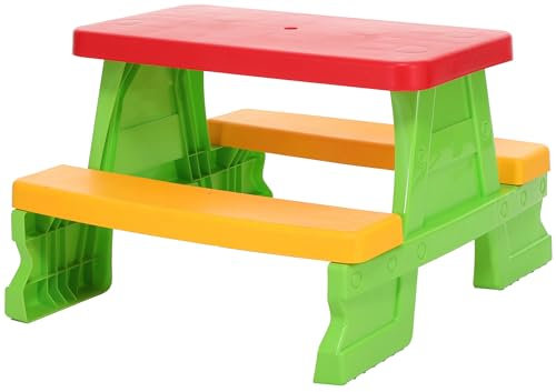 Dohany Kinder Sitzgruppe Picknick Sitzgarnitur Outdoor Bank Tisch Kombi grün