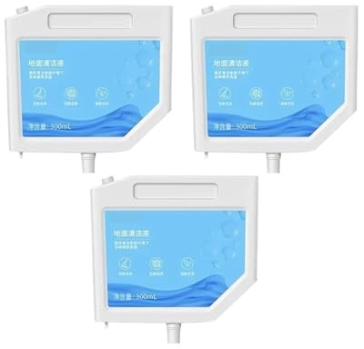 Mootek Technologies Bodenreinigungslösung for Staubsauger, 300 ml, geeignet for Harte Böden, leicht zu trocknendes Reinigungsmittel, kompatibel mit Dreame Bot L10s Ultra L10 Ultra(3 pc)