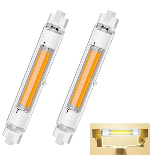 Dvnoua R7S LED 118mm Dimmbar 30W, Naturweiß 4000K, R7S LED 118mm Lampen Ersatz für 300W Halogen Leuchtmittel, 3000LM Kein Flackern, 360°Abstrahlwinkel, Beleuchtung für Zuhause, 2PCS