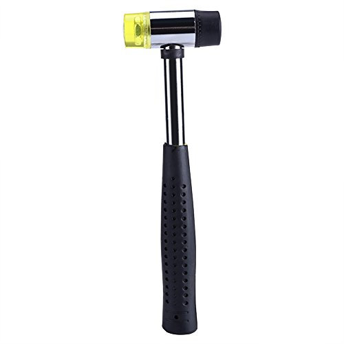 Fdit Ring Sizer Dorn Juweliere Rubber Hammer Stahl Ring Dorn Sizer Schmuck Werkzeuge Kit für Schmuck Machen Messen(Gummihammer)
