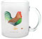 Mr. & Mrs. Panda Teetasse Hahn Korn - Geschenk, Henne, Teetasse aus Glas, Hoftiere, Teebecher, Eier, Glas Teetasse, Landwirtin, Natur, Bauernhof,