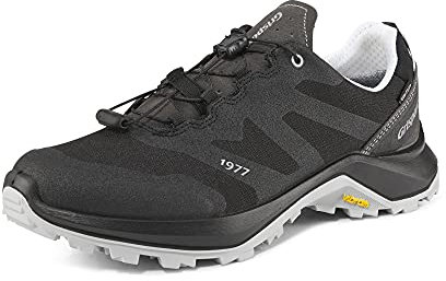 Grisport KRUIS,Damen,Herren,Trekkingschuhe,Trail-Laufschuhe,Trailrunning-Schuhe,wasserabweisend,Schnellschnürung,schwarz,EU 41