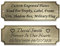 Tamaño: 3 pulgadas de ancho x 1 pulgada de alto, placa de metal grabada en bronce personalizada, placa de nombre personalizada para premio de trofeos, marcos, urnas, caja de exhibición, conmemorativo,
