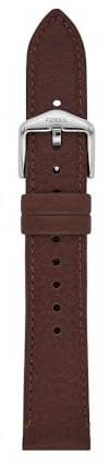Fossil Uhrenband für Damen 18 mm LiteHide-Leder braun, S181507