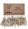 Rentier Adventskalender zum Befüllen - Inkl. 24 Geschenksäckchen - Für Kinder und Erwachsene - Holz - Eichenfurnier - Geschenk Kalender - Weihnachten - BxH: 35,0 x 19,0 cm - signodoo