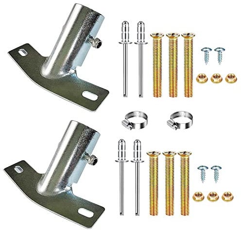 HSJCZMD Broom Handle Bracket,Multiple Mounting Options Broom Head Bracket,Galvanizing Process to Prevent Rusting Metal Brackets,Broom Bracket for 25-30mm Wooden Handle 2pcs (25-30mm)
