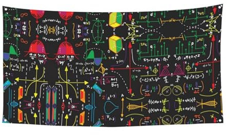 Mathematik-Quiz-Ereignis-Hintergrundbanner, Flaggenaufhängung, Urlaubsdekoration, Parade, Geburtstagsparty-Zubehör usw.