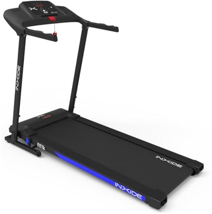 Bodytone - Cinta de Correr Plegable - Conectividad Bluetooth FitShow y Zwift - 12 Programas de Entrenamiento - Velocidad Máxima 12 km/h - Altavoces MP3 y Pantalla LED - Modelo FIT12 Inxide