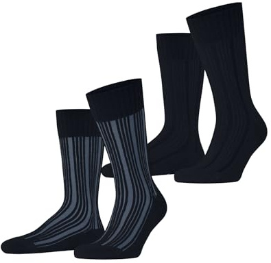 ESPRIT Herren Plush Rib 2-Pack Socken Baumwolle atmungsaktiv