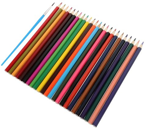 MOLUCKFU 24 Teiliges Set Buntstifte, Dekorative Malstifte, Zeichenstifte Für Kleinkinder, Farbstifte, Vorschulstifte, Professionelle Malstifte, Vorgespitzte Bleistifte, Zeichenstifte Für