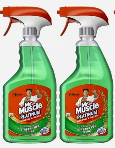 Mr Muscle 2 x 750ml platinum window and glass cleaner