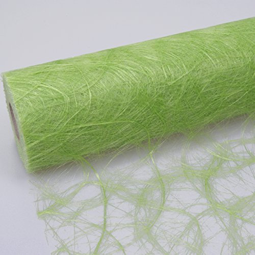 25 m x 30 cm Sizoweb® Vlies Original Tischband Tischläufer grün maigrün für Hochzeit, Weihanchten, Geburtstag (1,00€/m)...