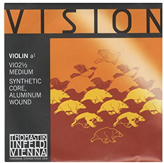 Thomastik Einzelsaite für 1/2 Violine Vision - A-Saite Kunststoffkern, Aluminium umsponnen, mittel