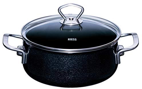 Riess Cacerola Induccion con Tapa de Cristal, Olla Pequeña (20 cmneta 2ltr.)