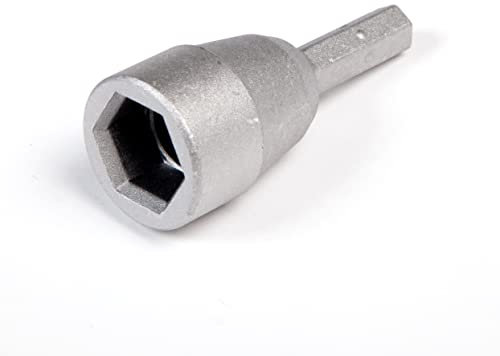 Peggy Peg Werkzeug – Alu Tool Adapter für Akkuschrauber – Sechskant Aufsatz aus Aluminium – 17er Stecknuss kompatibel mit allen Peggy Peg Schraubheringen – Zelthering Tool Zubehör