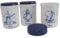 Sonja-Plastic Dekordose 1,0l, 3-er Pack, Holländermuster, Made in Germany