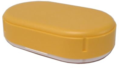 Brotdose, oval, höhenverstellbar, pastell-gelb, Sonja-PLASTIC, Made in Germany