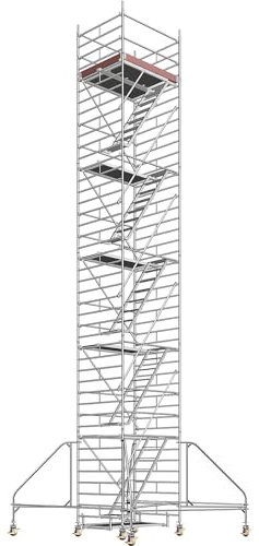 Layher | Universal-Fahrgerüst | mit Standleiter | Plattform 1,80 x 1,50 m | Gerüsthöhe 11,43 m