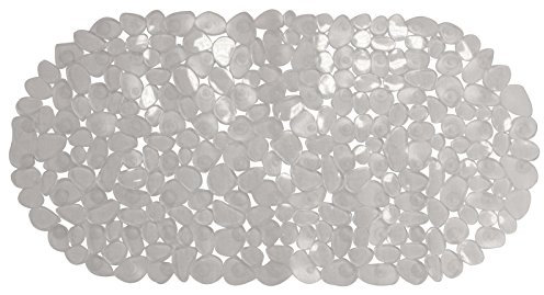 Clear Non-Slip Pebble Design Bath Mat