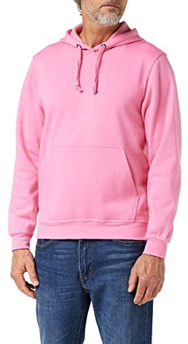 Clique Basic Felpa con, Rosa (Brillante), L Uomo