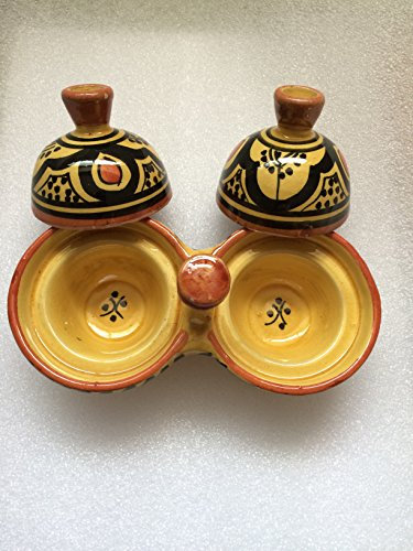 Tajine Deux épices,tagines marocains a épices Couleur Jaune