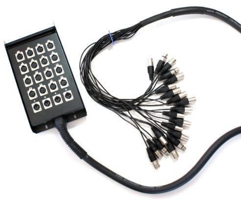 Loops 40m - 20 Way XLR 3 Pin Multicore Loom/Snake Cable *16 Input 4 Returns* Stage Box