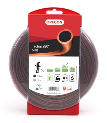 Oregon 545821 Fil de coupe rond Techni 280°, 3,0 mm, 56 m