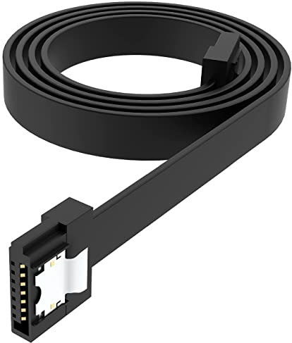 Akasa AK-CBSA05-30BK - AK-CBSA05-30BK Super slim SATA rev 3.0 data cable with securing latches - 30cm Black