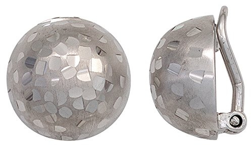Jobo Damen-Ohrclips Rund aus 925 Sterling Silber