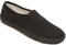 MyShoeStore Unisex School PE Canvas Slip On Plimsolls, Black, UK 12 Child