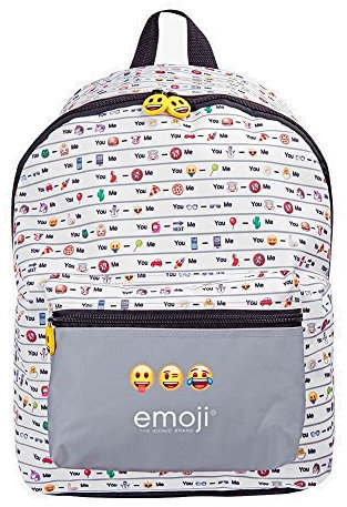 PERLETTI perletti13622 40 x 30 x 18 cm Emoji-Design 1 Rucksack mit Fronttasche
