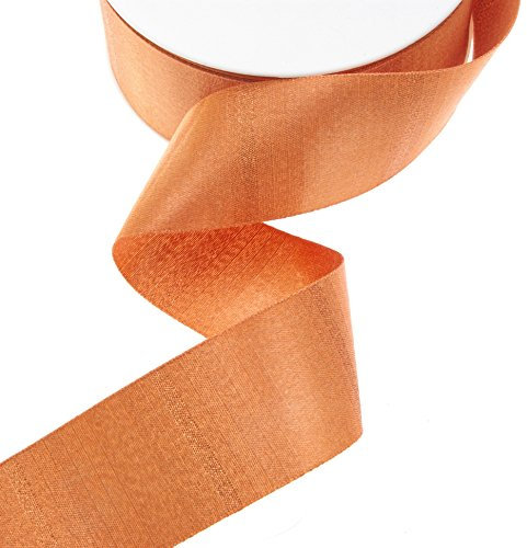 Double Face-Satin Glimmer-Stripes kupfer - 40mm Breite 25 Meter Rolle - 54013-40-28