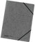 Original Falken 5er Pack Premium Eckspanner-Mappe. Made in Germany. Aus extra starkem Colorspan-Karton DIN A4 mit 2 Gummizügen dunkelgrau Sammelmappe Dokumentenmappe ideal für Büro und Schule