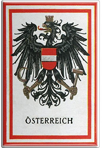 Küchenmagnet - Österreich Adler - Gr. ca. 8 x 5,5 cm - 38967 - Magnet Kühlschrankmagnet