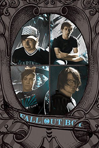 Fall Out Boy – Poster – 61 x 91.5 cm, Rechteckig, Ungerahmt, Hochformat, Matte, Wandmontage, Musik, Retro, Innenraum, 1 Stück, Wandposter