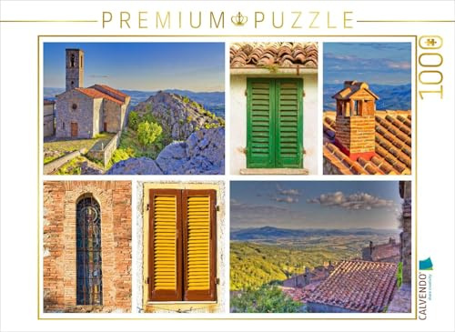 CALVENDO Puzzle Sehnsucht Toskana - Impressionen des mediterranen Baustils | 1000 Teile Lege-Größe 64 x 48 cm Foto-Puzzle für glückliche Stunden