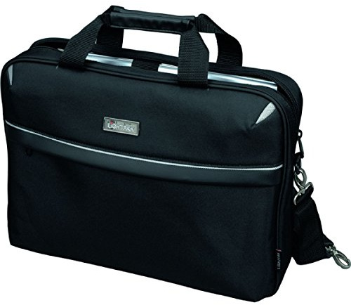 LIGHTPAK 46112 Laptoptasche SIERRA, aus Polyester, ca. 42 x 33 x 10 cm, schwarz