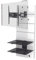 Meliconi - Meuble TV avec Support intégré Ghost Design 3000 Blanc Glossy - TV de 32 à 63''- VESA 400 - Etagères Verre trempé