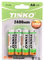 4 x AA 2400mAh NI-MH 1.2v HR6, LR6, DC1500, MN1500 Rechargeable Battery
