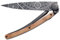 Deejo Taschenmesser FANTASY ZAUBEREI, 37 g, Stahl AISI 420, Liner-Lock, Wacholderholz, Gürtelclip, Deejo-Box