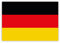HouseholdBasics 10 x Aufkleber Deutschland-Flagge, 7,4 x 5,2 cm für innen und außen