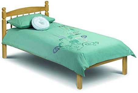 Julian Bowen Pickwick Bed, Pine, Single | Traditional Bed Frame, 90cm/3ft, Ideal for Kids & Guest Rooms, No Box Spring Needed, Durable Solid Wood Construction