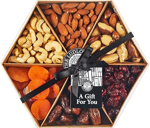 Gift Tray - Fruit and Nut Selection by Ludlow Nut Co - Contains Dried Fruit - Healthy Snack - an Excellent Gift for Special Occasions and Celebrations