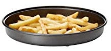 Easylife Microwave Chip Pan, 25cm Non-Stick Microwave Dish for Oven Chips, Omelettes, Bacon and Pizza, Microwave Cookware, Dishwasher Safe | Black