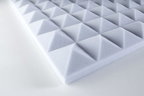 Eurokustik ME PIRAMIDE Basotect Schaumstoff - Pyramidenschaumstoff 120 x 60 x 3 cm - 0,72 m² - Schalldämmung mittlere Frequenzen