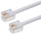 World of Data, cavo ADSL di altissima qualità con connettori placcati oro, banda larga ad alta velocità, da router o modem a presa telefonica RJ11 o microfiltro, colore: bianco bianco white G: 20m (£8.95)