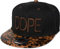 styleBREAKER Snapback Cap DDPE im Leo Design mit Schlangen Prägung, Baseball Cap, verstellbar, Unisex 04023034, Farbe:Schwarz-Dunkelbraun
