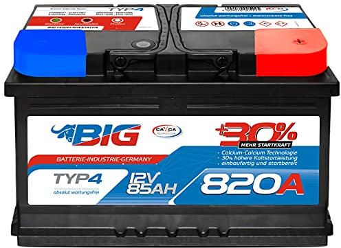 BIG +30% 12V 85Ah 820A/EN
