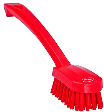 Vikan Brush,Utility,Medium,10.2,PP/PBT,Red, One size, Multi